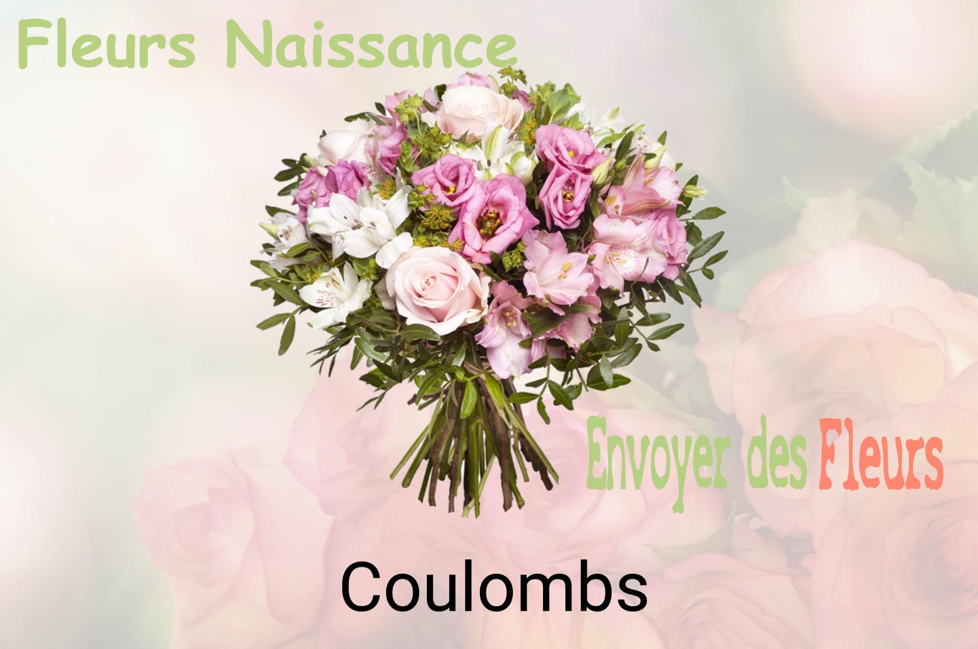 Bouquet de fleurs de naissance livré à Coulombs